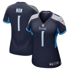 Number 1 Mom Tennessee Titans Nike Women's Game Jersey - Navy photo 1 Jersey4u