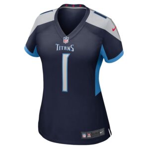 Number 1 Mom Tennessee Titans Nike Women's Game Jersey - Navy photo 2 Jersey4u
