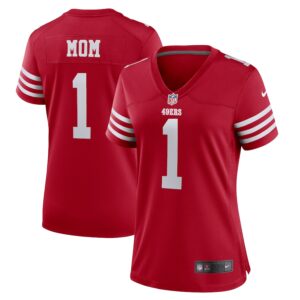 Number 1 Mom San Francisco 49ers Nike Women's Game Jersey - Scarlet photo 1 Jersey4u