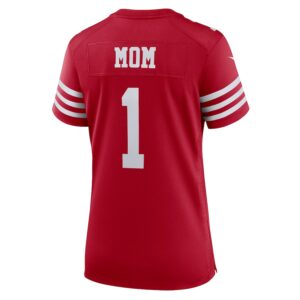 Number 1 Mom San Francisco 49ers Nike Women's Game Jersey - Scarlet photo 3 Jersey4u