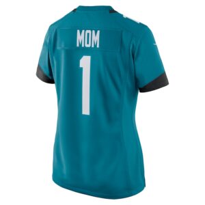Number 1 Mom Jacksonville Jaguars Nike Women's Game Jersey - Teal photo 3 Jersey4u
