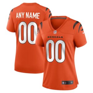 Cincinnati Bengals Nike Women's Alternate Game Custom Jersey - Orange photo 1 Jersey4u