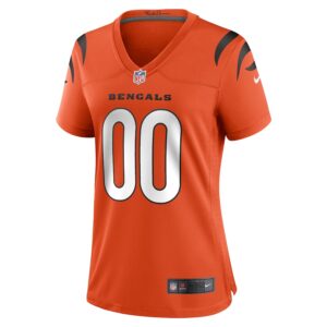 Cincinnati Bengals Nike Women's Alternate Game Custom Jersey - Orange photo 2 Jersey4u