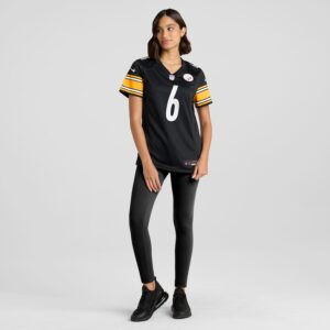 Patrick Queen Pittsburgh Steelers Nike Women's Game Player Jersey - Black photo 4 Jersey4u