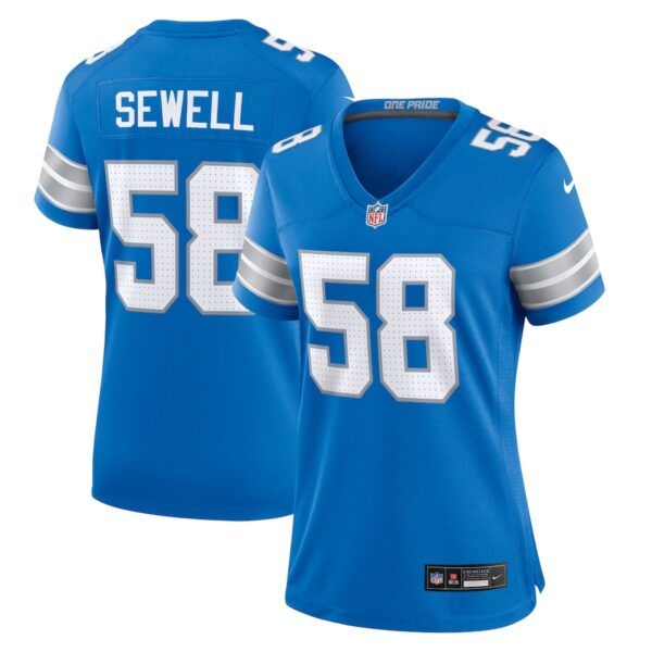 Penei Sewell Detroit Lions Nike Women's Game Jersey - Blue photo 1 Jersey4u