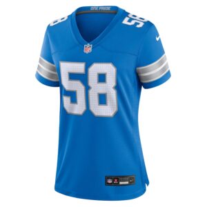 Penei Sewell Detroit Lions Nike Women's Game Jersey - Blue photo 2 Jersey4u