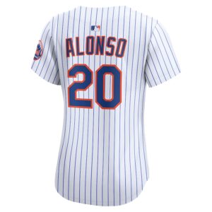 Pete Alonso New York Mets Nike Women's Home Limited Jersey – White photo 3 Jersey4u