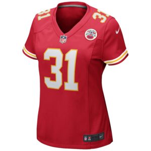 Priest Holmes Kansas City Chiefs Nike Women's Game Retired Player Jersey - Red photo 2 Jersey4u