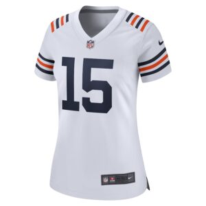 Rome Odunze Chicago Bears Nike Women's Alternate Game Jersey - White photo 2 Jersey4u