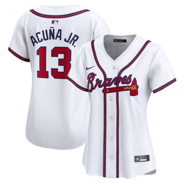 Ronald Acuna Atlanta Braves Nike Women's Home Limited Player Jersey - White photo 1 Jersey4u