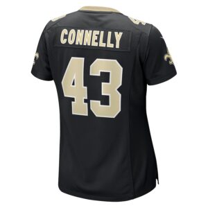 Ryan Connelly New Orleans Saints Nike Women's Team Game Jersey -  Black photo 3 Jersey4u