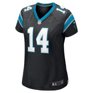 Sam Darnold Carolina Panthers Nike Women's Game Jersey - Black photo 2 Jersey4u