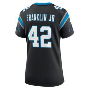Sam Franklin Jr. Carolina Panthers Nike Women's Team Game Jersey - Black photo 3 Jersey4u