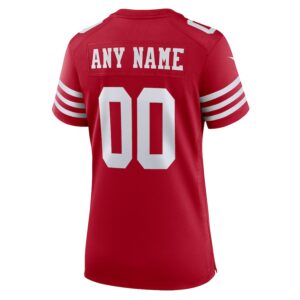 San Francisco 49ers Nike Women's Game Custom Jersey - Scarlet photo 3 Jersey4u