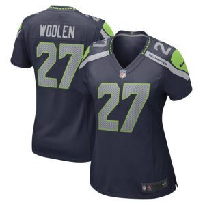 Tariq Woolen Seattle Seahawks Nike Women's Game Player Jersey - College Navy photo 1 Jersey4u