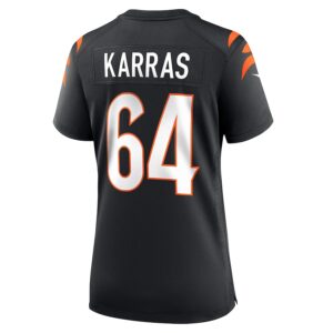 Ted Karras Cincinnati Bengals Nike Women's Game Player Jersey - Black photo 3 Jersey4u