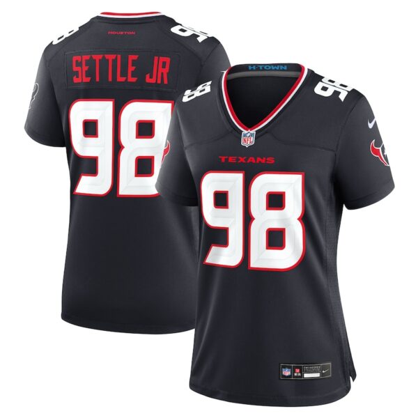 Tim Settle Jr. Houston Texans Nike Women's Team Game Jersey -  Navy photo 1 Jersey4u