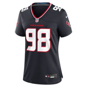 Tim Settle Jr. Houston Texans Nike Women's Team Game Jersey -  Navy photo 2 Jersey4u