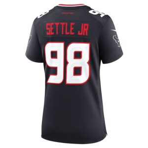 Tim Settle Jr. Houston Texans Nike Women's Team Game Jersey -  Navy photo 3 Jersey4u