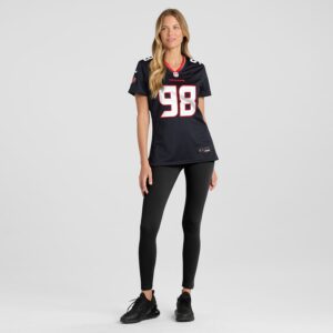 Tim Settle Jr. Houston Texans Nike Women's Team Game Jersey -  Navy photo 4 Jersey4u