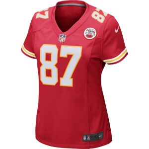 Travis Kelce Kansas City Chiefs Nike Women's Game Jersey - Red photo 2 Jersey4u