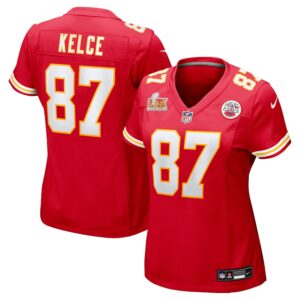 Travis Kelce Kansas City Chiefs Nike Women's Super Bowl LIX Game Jersey - Red photo 1 Jersey4u