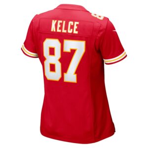 Travis Kelce Kansas City Chiefs Nike Women's Super Bowl LIX Game Jersey - Red photo 3 Jersey4u