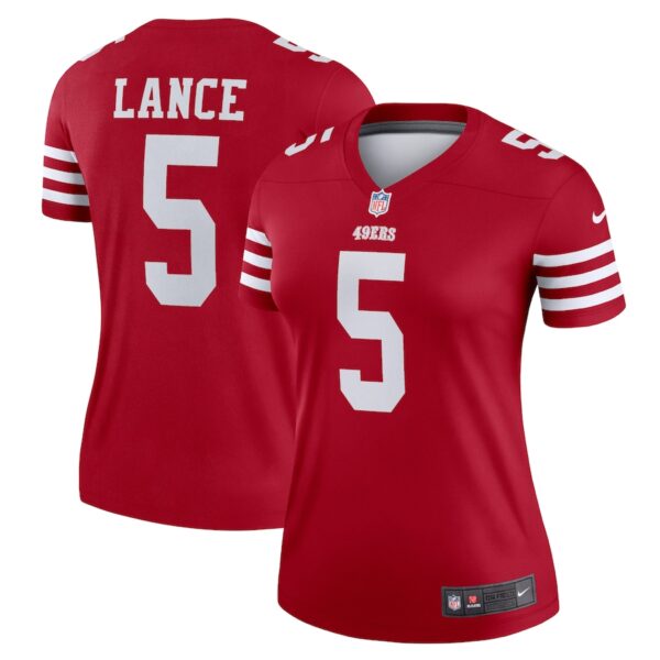 Trey Lance San Francisco 49ers Nike Women's Legend Player Performance Top -  Scarlet photo 1 Jersey4u