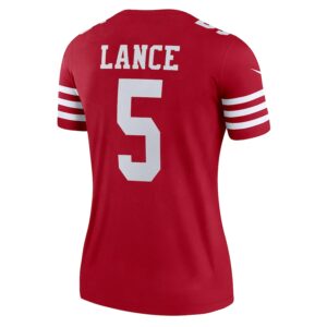 Trey Lance San Francisco 49ers Nike Women's Legend Player Performance Top -  Scarlet photo 3 Jersey4u