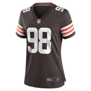 Trysten Hill Cleveland Browns Nike Women's Game Jersey - Brown photo 2 Jersey4u