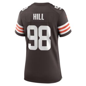 Trysten Hill Cleveland Browns Nike Women's Game Jersey - Brown photo 3 Jersey4u