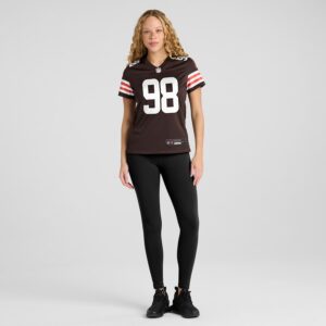 Trysten Hill Cleveland Browns Nike Women's Game Jersey - Brown photo 4 Jersey4u