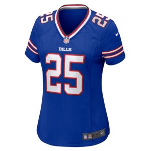 Ty Johnson Buffalo Bills Nike Women's Team Game Jersey - Royal photo 2 Jersey4u