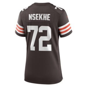 Ty Nsekhe Cleveland Browns Nike Women's  Game Jersey -  Brown photo 3 Jersey4u