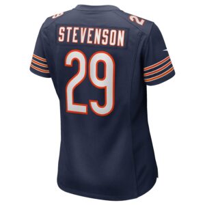 Tyrique Stevenson Chicago Bears Nike Women's  Game Jersey -  Navy photo 3 Jersey4u