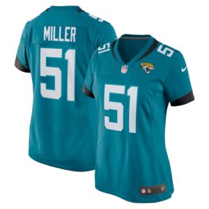 Ventrell Miller Jacksonville Jaguars Nike Women's  Game Jersey -  Teal photo 1 Jersey4u