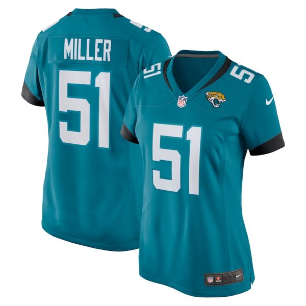 Ventrell Miller Jacksonville Jaguars Nike Women's  Game Jersey -  Teal photo 1 Jersey4u