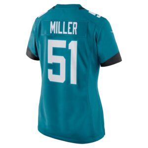 Ventrell Miller Jacksonville Jaguars Nike Women's  Game Jersey -  Teal photo 3 Jersey4u