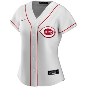 Cincinnati Reds Nike Women's Home Jersey4u Custom Jersey - White photo 2 Jersey4u