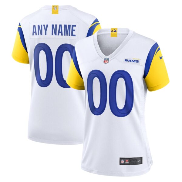 Los Angeles Rams Nike Women's Alternate Custom Jersey - White photo 1 Jersey4u
