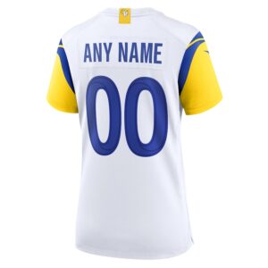 Los Angeles Rams Nike Women's Alternate Custom Jersey - White photo 3 Jersey4u