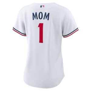 Minnesota Twins Nike Women's #1 Mom Home Jersey4u Jersey - White photo 3 Jersey4u