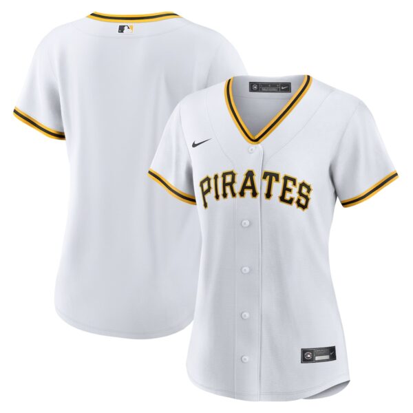 Pittsburgh Pirates Nike Women's Home Jersey4u Team Jersey - White photo 1 Jersey4u