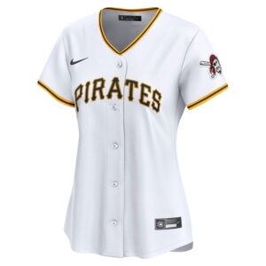 Pittsburgh Pirates Nike Women's Home Limited Jersey - White photo 2 Jersey4u