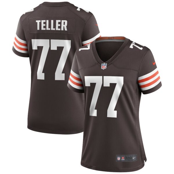 Wyatt Teller Cleveland Browns Nike Women's Game Jersey - Brown photo 1 Jersey4u