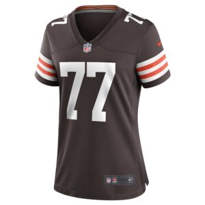 Wyatt Teller Cleveland Browns Nike Women's Game Jersey - Brown photo 2 Jersey4u