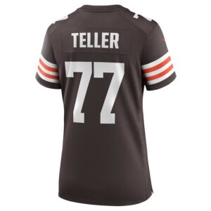 Wyatt Teller Cleveland Browns Nike Women's Game Jersey - Brown photo 3 Jersey4u
