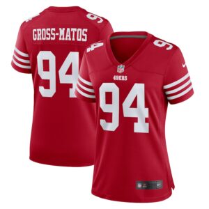 Yetur Gross-Matos San Francisco 49ers Nike Women's Team Game Jersey -  Scarlet photo 1 Jersey4u