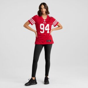 Yetur Gross-Matos San Francisco 49ers Nike Women's Team Game Jersey -  Scarlet photo 4 Jersey4u