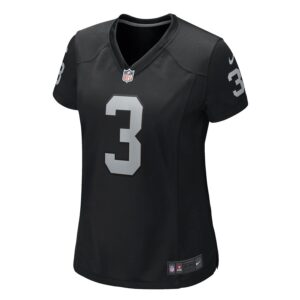 Zamir White Las Vegas Raiders Nike Women's  Game Jersey -  Black photo 2 Jersey4u